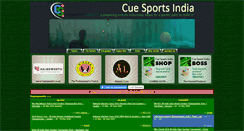 Desktop Screenshot of cuesportsindia.com
