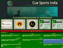Tablet Screenshot of cuesportsindia.com